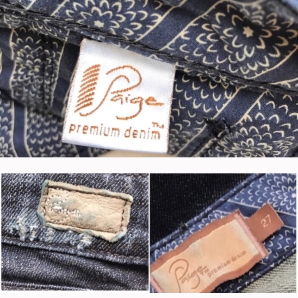 Paige Laurel Canyon Distressed Boot Jeans - Picture 7 of 8